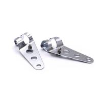 Chrome 28mm-36mm Lampe De Sauna Universelle Moto, Pinces De Montage, Support De Phare Avant, Electrolux 28mm-36mm Et 35mm-43mm ""Nipseyteko
