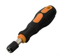 Chrome Vanadium Steel Driver Holder 140mm Non-Slip(Yellow Black) | Self-locking mechanism, 1/4 inch hex shank, 5.5 inch length, quick bit change, secure hold