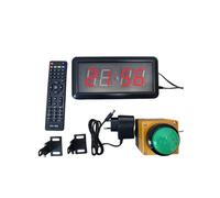 Chronomètre Mural Numérique LED avec Compte à Rebours, Prise UE, Télécommande à Bouton, Remise à Zéro Du Chronomètre, Petit Bouton de 6 cm