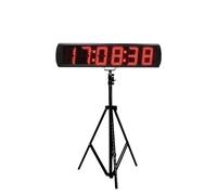 Chronomètre numérique LED d'extérieur 5 pouces, minuteur sportif programmable, horloge murale avec compteur d'heures for minuterie électrique Modes multiples(Suit D)