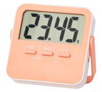 Chronomètre numérique multifonction, silencieux ou sonore avec grand écran pour études de fitness (orange)
