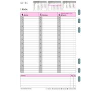 Chronoplan Agenda hebdomadaire A5 2027 : 1 semaine/2 pages en colonnes