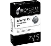 Chronoplan kalendarium Set Année 2015, 1 pièce, blanc A5 (mit Tagesplan)
