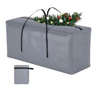 CHRORINE Sac de rangement très résistant pour sapin de Noël artificiel jusqu'à 2,5 m de haut (gris)