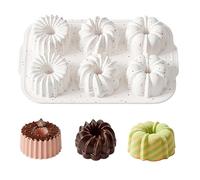 CHSEEO Moule à gâteau en silicone, antiadhésif, forme Kougelhopf, résistant, compatible congélateur et four Moules réutilisables pour gâteaux, gelées, pain, chocolat, démoulage et nettoyage faciles