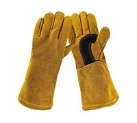 CHTKAGV Cuir, soudure, isolation thermique, poêle à bois Anti-coupure, cheminée, Barbecue, cuisson, Camping