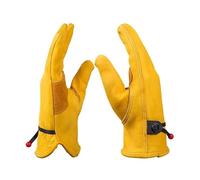 CHTKAGV Gants de Protection for le travail soudage, isolation thermique, Anti-coupure, ignifuge, poêle à bois, cheminée, Barbecue, cuisson(Light grey)