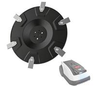 Chuancheng Disques de lame + 6 lames de rechange pour Ecovacs Goat O500 O600 RTK O800 O1200 G1-800 G1-2000 G1, disque, installation facile, coupe efficace