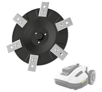 Chuancheng Disques de lame + 6 lames de rechange pour tondeuse à gazon Mammotion YUKA 1500/2000/3000, disque, installation facile, coupe efficace