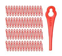Chuancheng Lot de 100 lames en plastique pour coupe-bordures sans fil Güde RT250/18 RT 5 mm x 10 mm