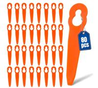 Chuancheng Lot de 80 Lames en Plastique pour STIHL FSA 45 Polycut 2-2 | Lames en Plastique pour PolyCut 3-2 FSA 57 débroussailleuse sans fil