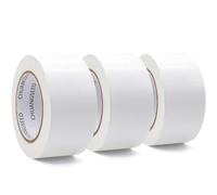 CHUANGSEED Lot de 3 rouleaux de ruban adhésif blindé extra fort en tissu - Blanc - 27,4 m x 50 mm - Pour réparation étanche, bricolage, intérieur et extérieur
