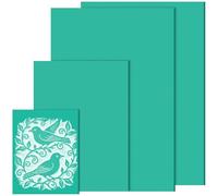 chuanhylis 4 Pièces Plaque Linogravure, 2A4+1A5+1A6 Feuilles de Lino, PVC Caoutchouc Souple à Graver, Plaque d'impression Linoléique pour Gravure, Bricolage et aux Sceaux (Vert)