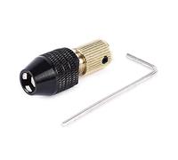 Chuck Fix Device Accessoires d'outils Adaptateur à changement rapide 0, 3-3, 4 mm à trois griffes avec clé hexagonale pour perceuse rotative, porte-embouts pour visseuse à percussion