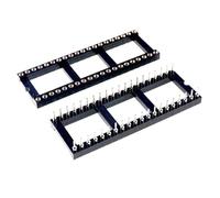 ChuFort Dip IC Socket 24 28 32 40 48 Broches, Broches Rondes usinées, espacement des rangées de 15.24mm(2x24P 48 Pin,5PCS)