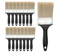 CHUIFAI Lot de 15 Pinceaux Peinture de 75 mm de Large avec Manche en Plastique et Poils en Polyester, Pinceaux Multi-usages, pour Peindre Les Murs et Les clôtures, pour Vernis, pâte, Gesso