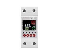 CHULKJFX Compteur d'énergie Intelligent 2P 63A 230V, Compteur de kilowattheures, Protection Contre Les fuites, Les surtensions et Les sous-tensions, équipement de Relais(EAMPDW-TY-63-C)