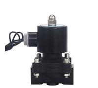 CHULKJFX Électrovanne électrique en Plastique AC220 V DN15 DN20 DN25 DN32 DN40 DN50 N/C for Eau, Huile, air, DC12 V/24 V, 1 pièce(220v-ordinary Type,DN32)