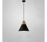 CHUNGYANG Lampe À Suspension d'art en Bois Macaron, Luminaire De Plafond De Style Moderne Scandinave, Abat-Jour en Métal Coloré De Base E27, Lampes Suspendues Artisanales Décoratives Simples