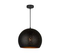 CHUNGYANG Lampe À Suspension De Style Américain, Plafonniers Décoratifs De Restaurant, Abat-jour Rétro Simple En Métal Noir, Luminaire De Lustre De Personnalité Créative À Vis E27, Pour Îlot De Cuisin