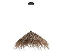 CHUNGYANG Luminaires De Style Campagnard Pour Îlot De Cuisine, Suspensions Rustiques Pour Salle À Manger, Abat-jour En Matériaux Naturels Tissés À La Main, Plafonniers Suspendus, Lustre Rétro Japonais