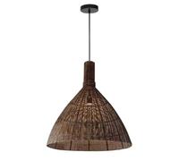 CHUNGYANG Lustre Bohème, Luminaire Suspendu Rustique De Style Ferme, Suspension En Rotin Tressé À La Main, Abat-jour Tissé Artisanal, Cordon De Suspension Ajustable, Éclairage Rétro Pour La Maison