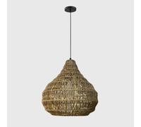 CHUNGYANG Lustre En Osier, Suspension En Rotin Tressé, Style Rustique, Idéal Pour Une Maison D'hôtes Ou Un Restaurant De Fondue Chinoise. Cordon De Suspension Ajustable, Culot E26. Lampe Suspendue