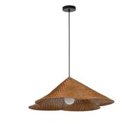 CHUNGYANG Lustre Suspendu Créatif En Rotin Tressé, Hauteur Réglable, Facile À Installer, Abat-jour Naturel, Style Bohème, Idéal Pour Îlot De Cuisine, Chambre, Salon Ou Entrée.