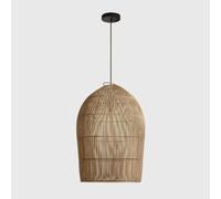 CHUNGYANG Suspension En Rotin Naturel Tressé À La Main, Style Ferme, Avec Câble De Suspension Réglable. Luminaire Suspendu Pour Îlot De Cuisine, Restaurant, Entrée, Douille E26. Lampe Suspendue Idéale