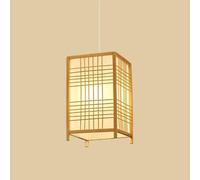 CHUNGYANG Suspension Pour Salle À Manger Style Wabi Sabi, Suspension De Cuisine Bohème, Lampe Décorative D'intérieur Pour Entrée/hall, Lampe Suspendue Vintage En Bambou Naturel, Hauteur Réglable.