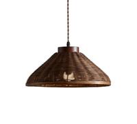 CHUNGYANG Suspension Réglable En Hauteur, Style Rustique, En Rotin Tressé À La Main, Idéale Pour Un Îlot De Cuisine Ou Une Salle À Manger. Lustre Vintage En Rotin Tressé À La Main Pour Une Entrée.