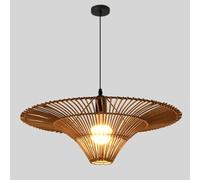CHUNGYANG Suspension Style Wabi Sabi En Osier Tressé À La Main, Luminaire Suspendu Réglable En Hauteur Pour Îlot De Cuisine, Salle À Manger Ou Entrée De Restaurant.