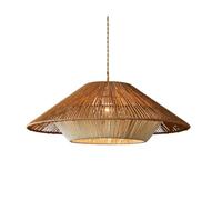 CHUNGYANG Suspension Vintage Créative En Corde De Chanvre Avec Câble De Suspension Réglable, Style Wabi-sabi, Abat-jour Tissé À La Main, Idéale Pour Chambre, Salon, Couloir Ou Entrée.