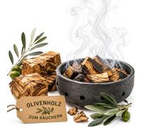 Chunks (1 kg) en bois d'olivier pour fumer et fumer