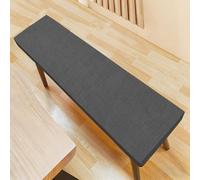 CHUNRONG Coussin de Banc de Taille Personnalisée 38 x 90 cm Coussin Antidérapant Doux Lavable pour Banc de Jardin Lavable pour Baie Vitrée Canapé Terrasse, Gris Foncé