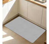 CHUNRONG Tapis de Bain en Pierre de Diatomite Dure 45 x 110 cm Antidérapant Tapis de Bain Antidérapant Décoratif Lavabl pour Salle de Douche, Baignoire, Gris Clair