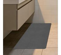 CHUNRONG Tapis Diatomite Salle de Bain 45 x 150 cm Antidérapant Anti Moisissure Tapis de Salle de Bain en Terre de Diatomée Facile à Nettoyer pour de Douche, Baignoire, Gris Foncé