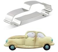 CHUNZAI Emporte-pièce vintage en forme de voiture en acier inoxydable 4,1 cm