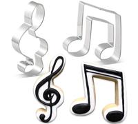 CHUNZAI Lot de 2 emporte-pièces en forme de note de musique