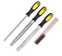 CHUOZI Lot de 3 râpes à bois de 20,3 cm avec poignée en caoutchouc - Excellent ensemble en métal grossier pour le travail du bois, les matières douces, le classement des outils de bricolage