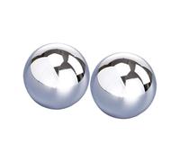 ChuYiElegance Bouchons élégants En Verre pour Recharges de Parfum - Lot de 2, PP Argent