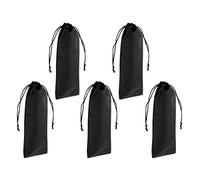 ChuYiElegance Lot de 5 Pochettes de pour Lisseurs et Fers à Friser, Noir
