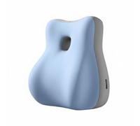 ChuYiElegance Oreiller pour Couple Coussin Dorsal Traversin Appui Lombaire Dossier en Mousse à Mémoire Cale de Dos Conception Courbée Alignée sur la Colonne Adapté, Bleu+Gris