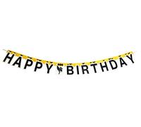 Ciao- Bannière d'anniversaire Happy Birthday en Carton 2,1 m Batman Guirlande, 24053