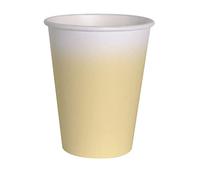 Ciao - Gobelets en papier FSC compostables (250 ml), 8 pièces, Jaune canari, 34807