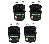 Ciao Mosquito® x4 - Pièges Anti-Larves Moustique Tigre | Écologique, sans Insecticide | Innovation française 2025 brevetée | Seaux + flotteurs + Filets | Pack 4 Zones extérieures