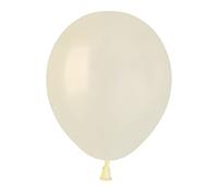 Ciao - Pack 100 balloons pearly in natural latex Premium Quality A50 (Ø 13cm / 5"), ivory white pearl