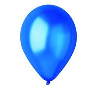 Ciao - Pack 100 balloons pearly in natural latex Premium Quality G120 (Ø 33cm / 13"), blue pearl
