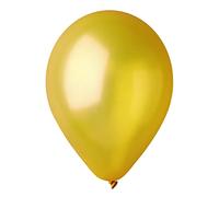 Ciao - Pack 100 balloons pearly in natural latex Premium Quality G120 (Ø 33cm / 13"), gold pearl