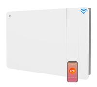 CIARRA CBHTD15A-W Radiateur électrique Céramique/Film Chauffant 1500W WiFi | Chauffage Mural Intelligent PID IP24 pour Salon/Salle de Bain (10-20㎡) - Chaleur Homogène - Anti-Gel